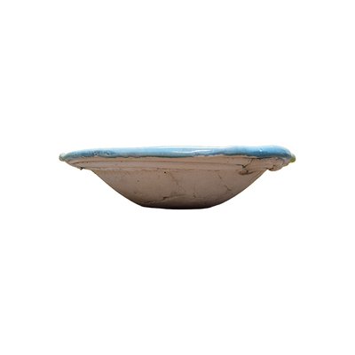 Blue Glazed Ceramic Fruit Bowl, 2000s-VHW-2028082