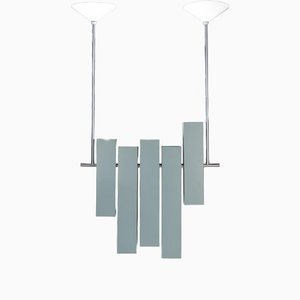 Blue Lacquered Metal Prototype Chandelier from Lumi, 1970-GJR-1405196