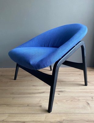 Blue Model Columbus Lounge Chair by Hartmut Lohmeyer for Artifort, 1950s-LL-902586