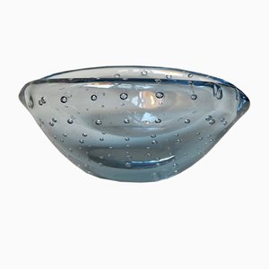 Blue Murano Bubble Glass Ashtray from Seguso, 1950s-LCR-731644