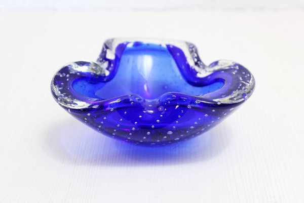 Blue Murano Glass Ashtray-BQF-1313220