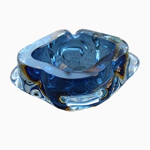 Blue Murano Glass Bowl from Seguso, 1960s-EH-627474