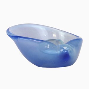 Blue Murano Glass Candleholder from Seguso, 1940s-NE-577360