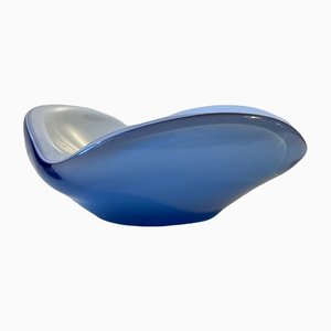 Blue Murano Glass Dish from Seguso, 1970s-LCR-1148625