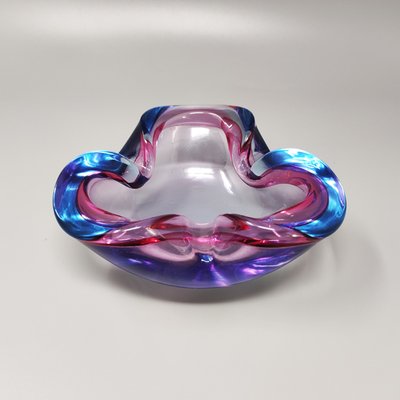 Blue & Pink Bowl by Flavio Poli for Seguso, 1960s-QGR-1172113