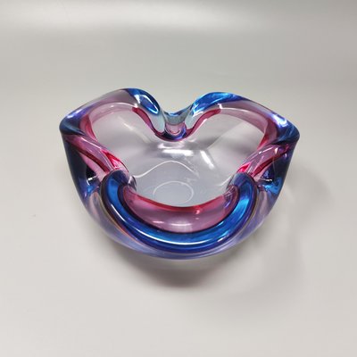 Blue & Pink Bowl by Flavio Poli for Seguso, 1960s-QGR-1172113