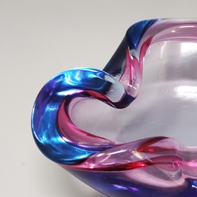 Blue & Pink Bowl by Flavio Poli for Seguso, 1960s-QGR-1172113