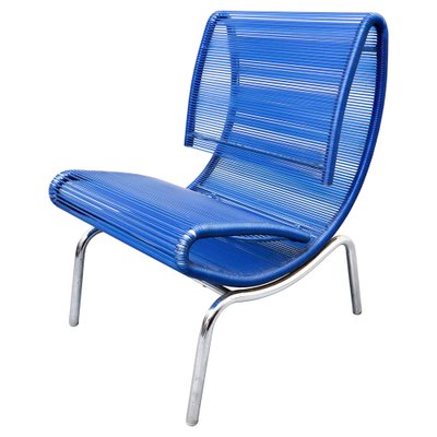 Blue Plastic & Rope Chair by Roberto Semprini, Italy-FGA-957117