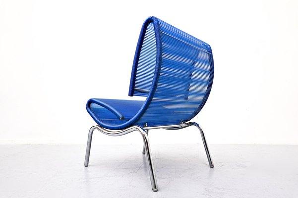 Blue Plastic & Rope Chair by Roberto Semprini, Italy-FGA-957117