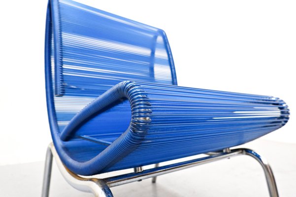 Blue Plastic & Rope Chair by Roberto Semprini, Italy-FGA-957117