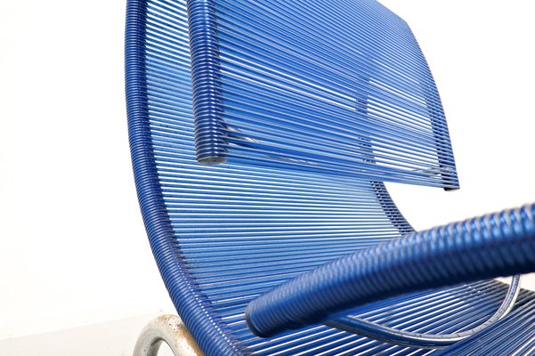 Blue Plastic & Rope Chair by Roberto Semprini, Italy-FGA-957117