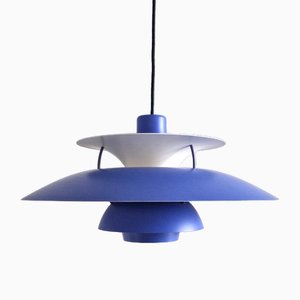 Blue Purple Ph5 Pendant Lamp by Poul Henningsen for Louis Poulsen, Denmark, 1970s-NV-1722324