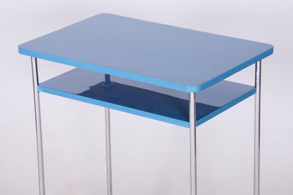 Blue Side Table by Mücke-Melder, 1930s-WHY-1736483