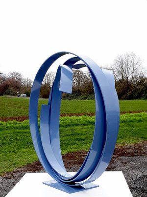 Blue Steel Sculpture by Kuno Vollet-MDB-1803695