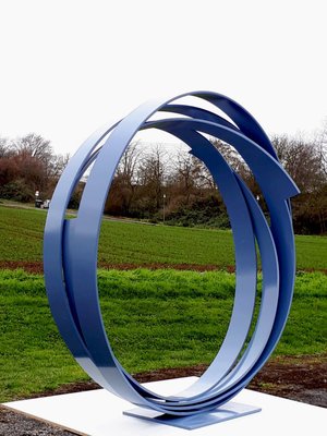 Blue Steel Sculpture by Kuno Vollet-MDB-1803695