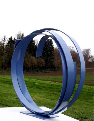 Blue Steel Sculpture by Kuno Vollet-MDB-1803695