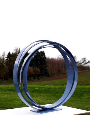 Blue Steel Sculpture by Kuno Vollet-MDB-1803695