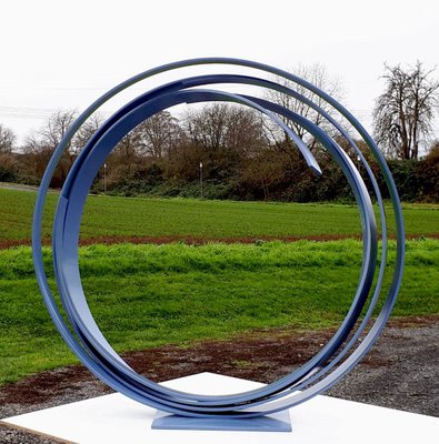 Blue Steel Sculpture by Kuno Vollet-MDB-1803695