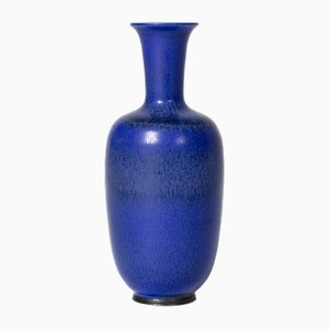 Blue Stoneware Vase by Berndt Friberg from Gustavsberg, 1950s-NL-1728542