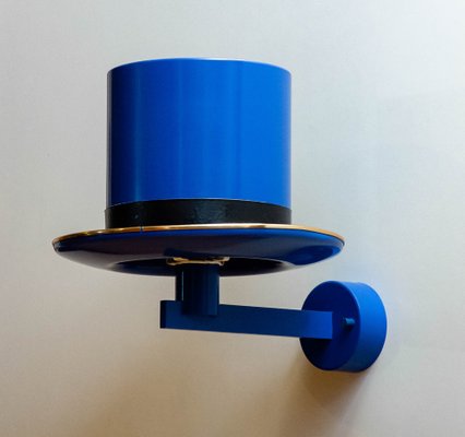 Blue Surreal Top Hat Model V298 Wall Light by Hans Agne Jakobsson for Hans-Agne Jakobsson Ab Markaryd, 1960s-JE-1738599