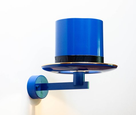 Blue Surreal Top Hat Model V298 Wall Light by Hans Agne Jakobsson for Hans-Agne Jakobsson Ab Markaryd, 1960s-JE-1738599