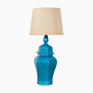 Blue Table Lamp, Italy, 1970s-KL-920474