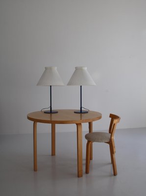 Blue Table Lamps by Flemming Agger for Le Klint, 1970s, Set of 2-WRF-1225882