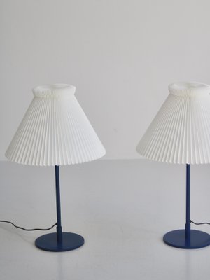 Blue Table Lamps by Flemming Agger for Le Klint, 1970s, Set of 2-WRF-1225882