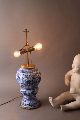 Blue Vase Table Lamp from Gerhard Wolbeer, Berlin-ESB-1376987