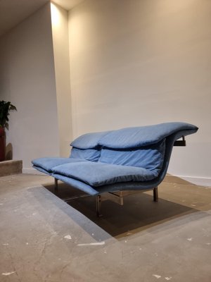 Blue Wave Sofa by Offredi for Saporiti Italia-GNW-1138426