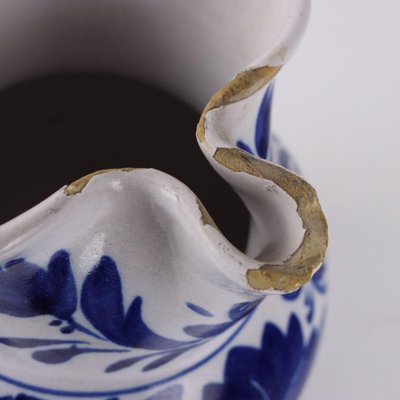 Blue & White Majolica Jug-VMM-2026544