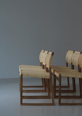 Bm61 Dining Chairs by Børge Mogensen for P. Lauritsen & Son, 1950s, Set of 6-WRF-1798493