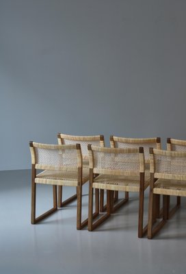 Bm61 Dining Chairs by Børge Mogensen for P. Lauritsen & Son, 1950s, Set of 6-WRF-1798493