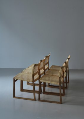 Bm61 Dining Chairs by Børge Mogensen for P. Lauritsen & Son, 1950s, Set of 6-WRF-1798493