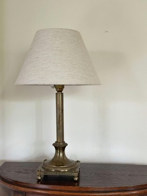 Böhlmarks Brass Column Table Lamp. 1930s-ARN-2026616