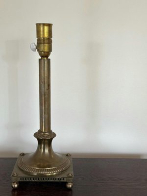 Böhlmarks Brass Column Table Lamp. 1930s-ARN-2026616