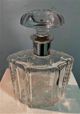 Bohemia Glass and Silver Bottle-IKW-787867