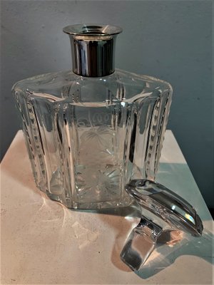 Bohemia Glass and Silver Bottle-IKW-787867