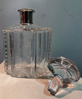 Bohemia Glass and Silver Bottle-IKW-787867