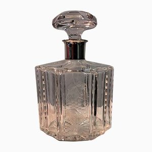 Bohemia Glass and Silver Bottle-IKW-787867