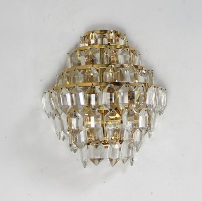 Bohemia Gold and Glass Wall Lights, 1960s-NE-1451403