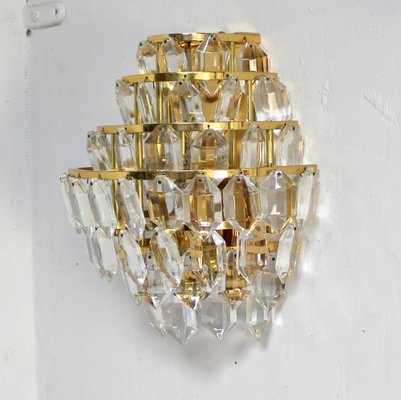 Bohemia Gold and Glass Wall Lights, 1960s-NE-1451403