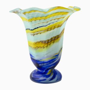 Bohemian Art Deco Glass Vase from Franz Tomschick, 1920s-IXK-1789029