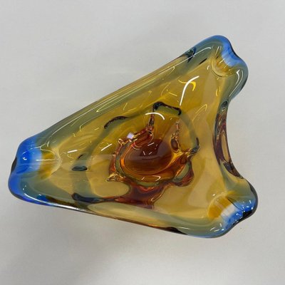 Bohemian Art Glass Ashtray attributed to Josef Hospodka, 1960s-TZ-1398648