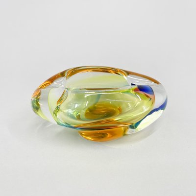 Bohemian Art Glass Ashtray from Novy Bor Glassworks, 1960s-TZ-1752845