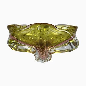 Bohemian Art Glass Bowl or Ashtray by Josef Hospodka, 1960s-TZ-1355404