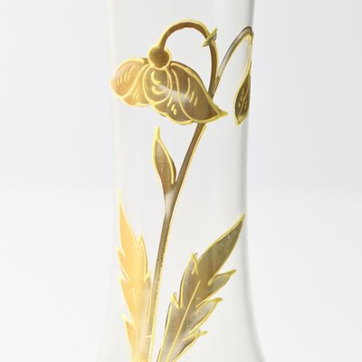 Bohemian Art Nouveau Glass Vase from Brothers Rachmann, 1890s-IXK-1724029