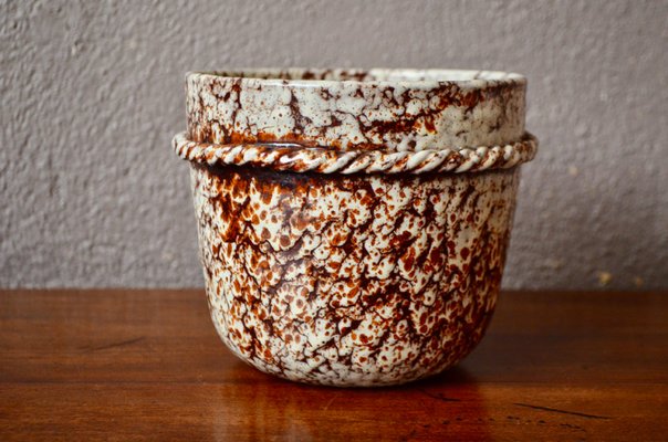 Bohemian Ceramic Cache Pot by the Potters of Accolay-AIU-1107645