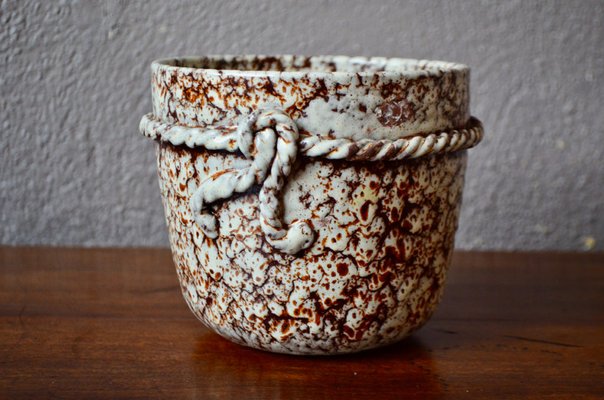 Bohemian Ceramic Cache Pot by the Potters of Accolay-AIU-1107645