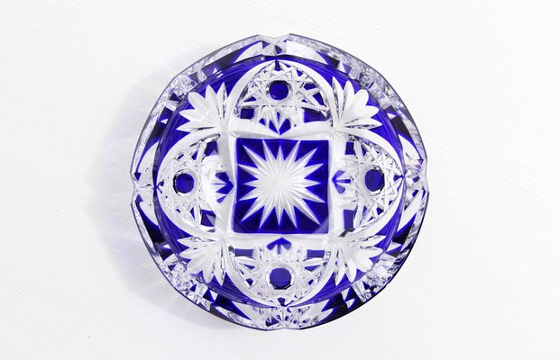 Bohemian Crystal Ashtray, 1960s-BQF-1319979